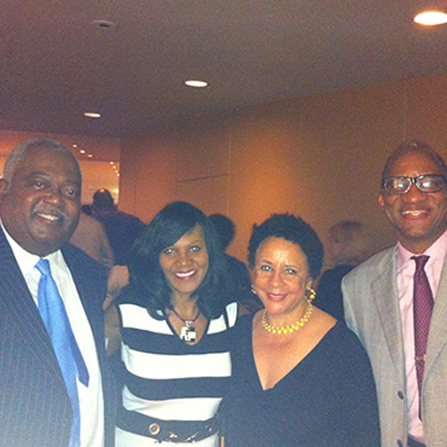 Gwen with Judge William Newman, Sheila Johnson and Will Haywood